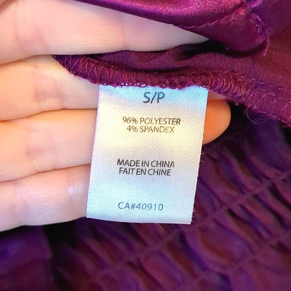 Burgungundy Satin Bustier - Picture 5 of 6